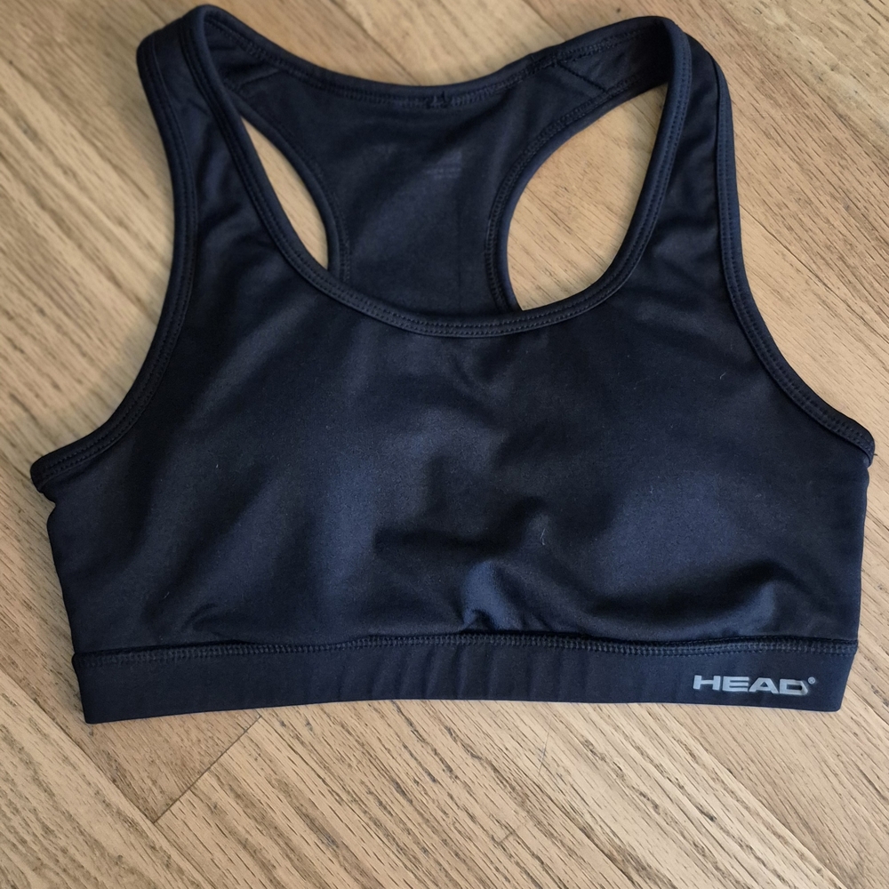 HEAD Women's Small Black Sports Bra EUC